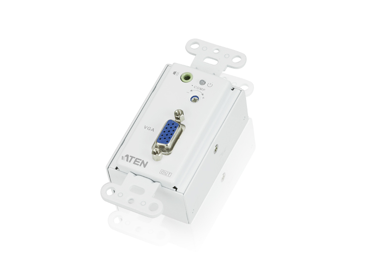 VGA/Audio Cat 5 Receiver Wall Plate (US) (1280 x 1024@150m)