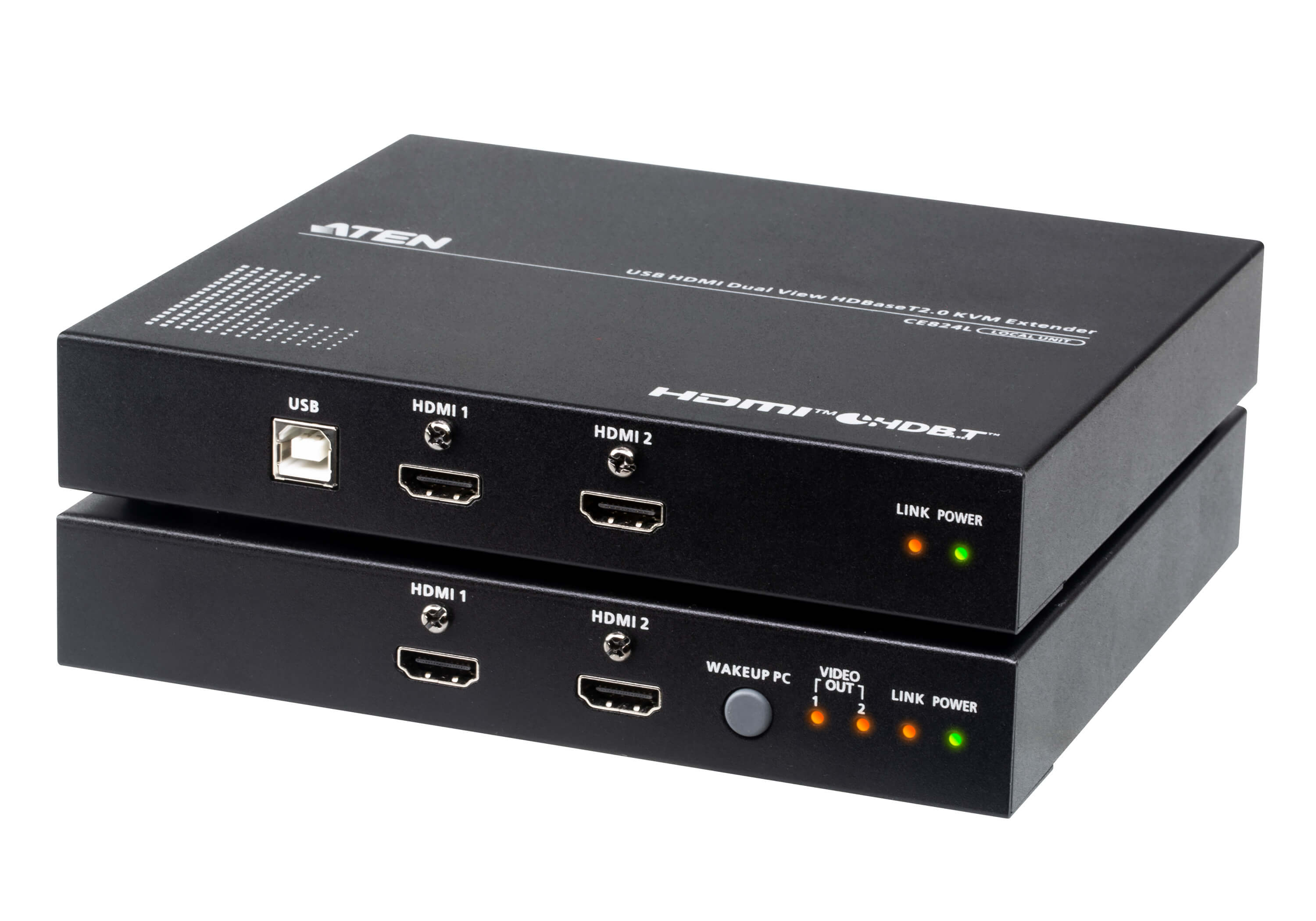 USB HDMI Dual View HDBaseT™ 2.0 KVM Extender (4K@100m for Single View)