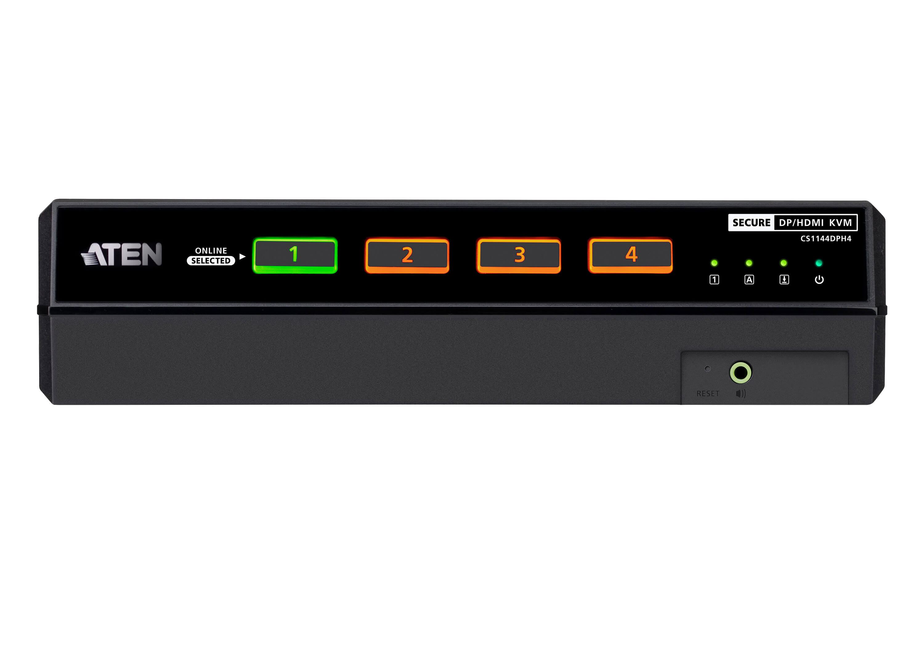 4-Port USB 5K DisplayPort/HDMI Dual Display Universal Secure KVM Switch (PSD PP v4.0 Compliant)