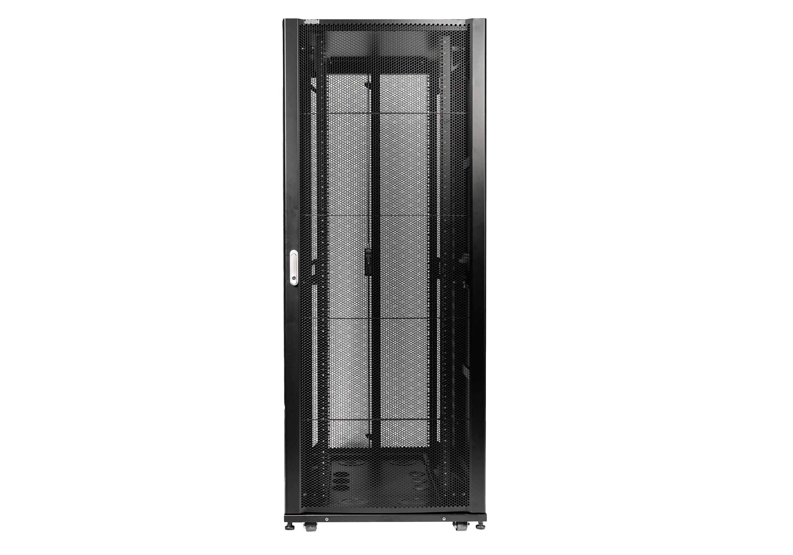 42U Server Rack with Perforated Front Door and Split Rear Door
