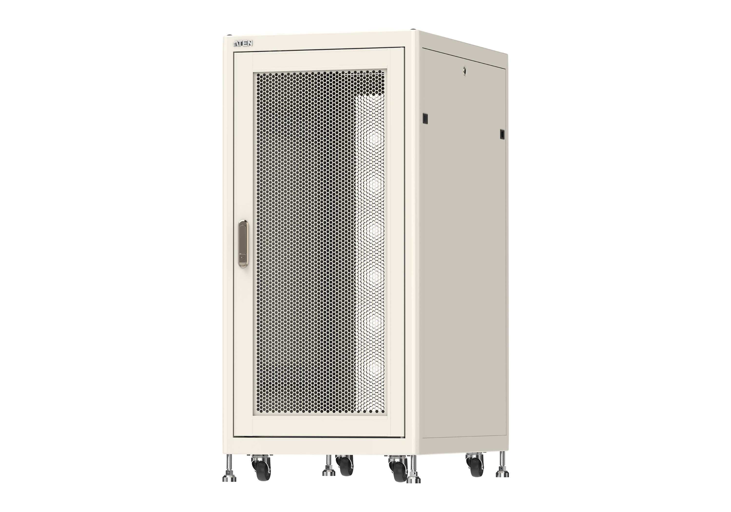 25U Standard Rack with Perforated Front and Rear Doors