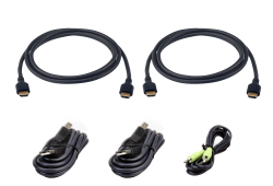 1.8M USB Ultra High Speed HDMI Dual Display Secure KVM Cable Kit