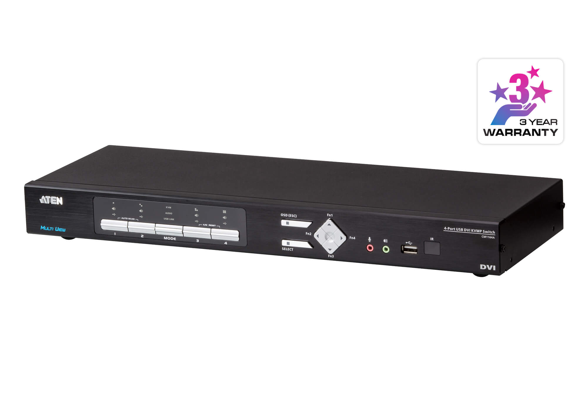 Switch KVMP™ DVI multiview USB de 4 puertos