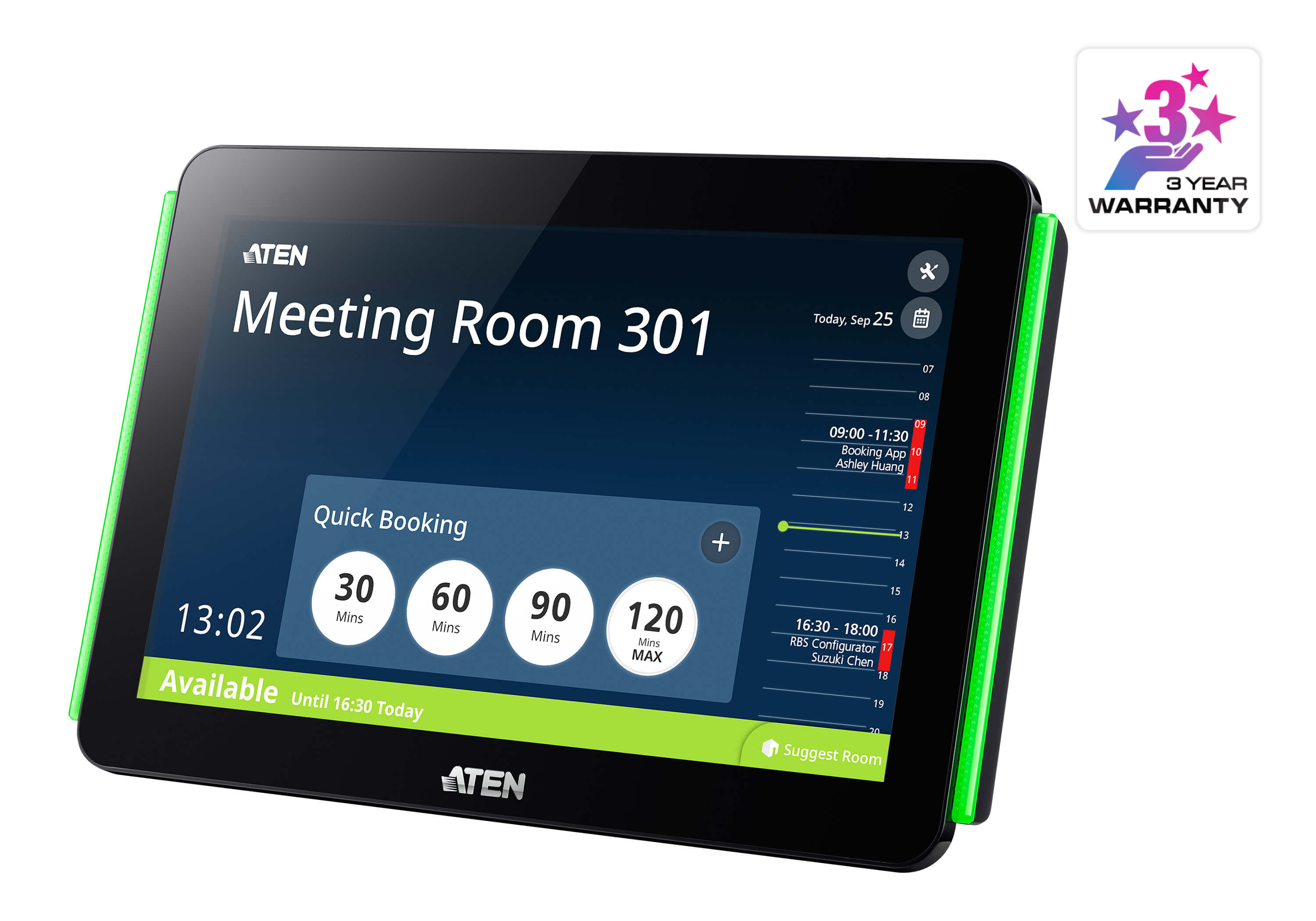 Room Booking System 10 1 RBS Panel VK430 ATEN Room Booking System 