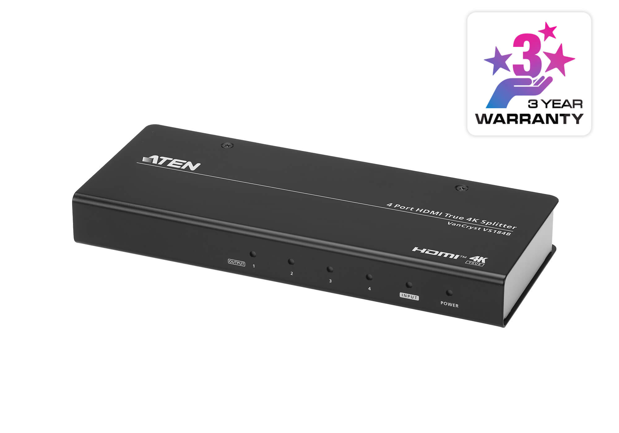 4-poorts True 4K HDMI-splitter