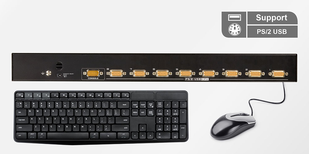 8-Port PS/2-USB VGA KVM Switch - CS1308, ATEN Rack Mount KVM 8-Port PS/2-USB VGA KVM Switch - CS1308, ATEN Rack Mount KVM