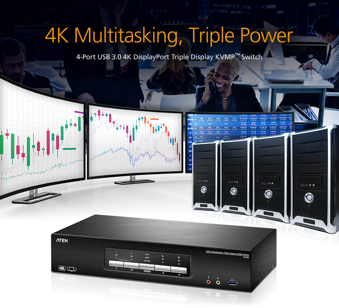 triple display kvm switch