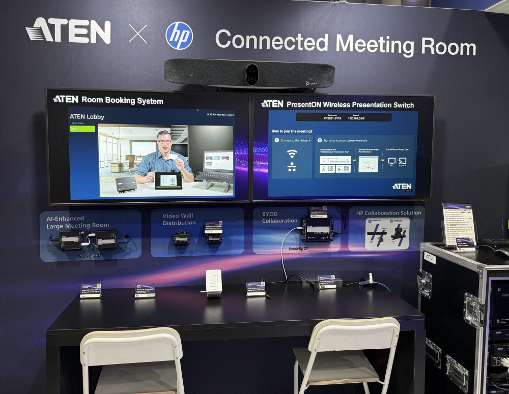 HP Collaboration Solutions meeting room demonstration at Tech in Gov 2026