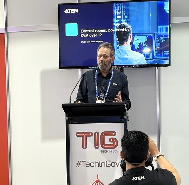 Tim Hill presenting live at Tech in Gov 2026