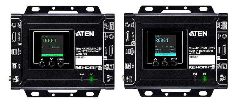 ATEN VE8662 4K HDMI H.265 over IPトランシーバー